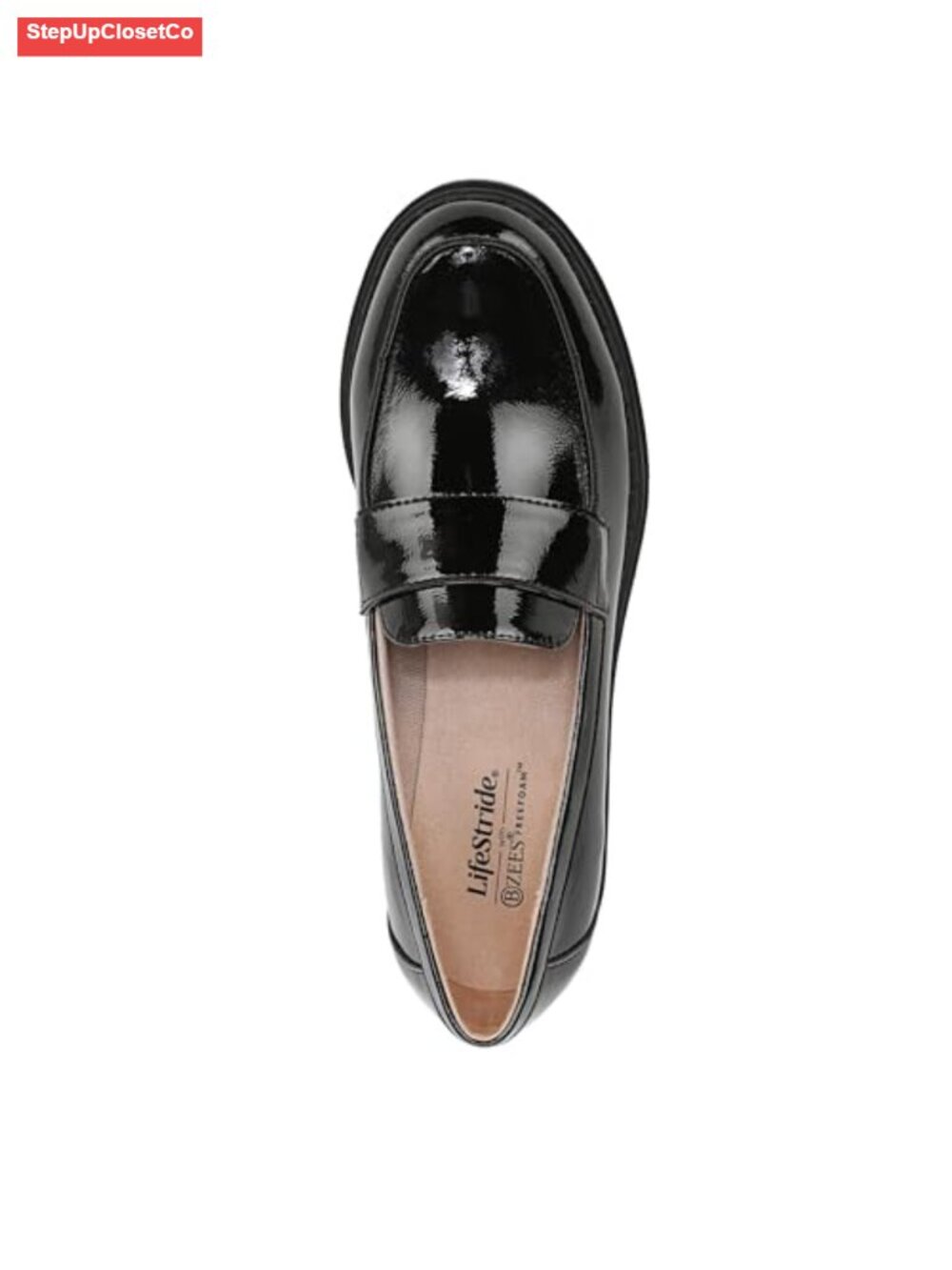 Women's Wedge Loafer with Faux Leather PU Upper, FreeFoam Comfort - Picture 4 of 6